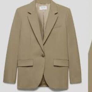 Babaton Wool Beige Blazer Women’s Business Office Quiet Luxury size Small